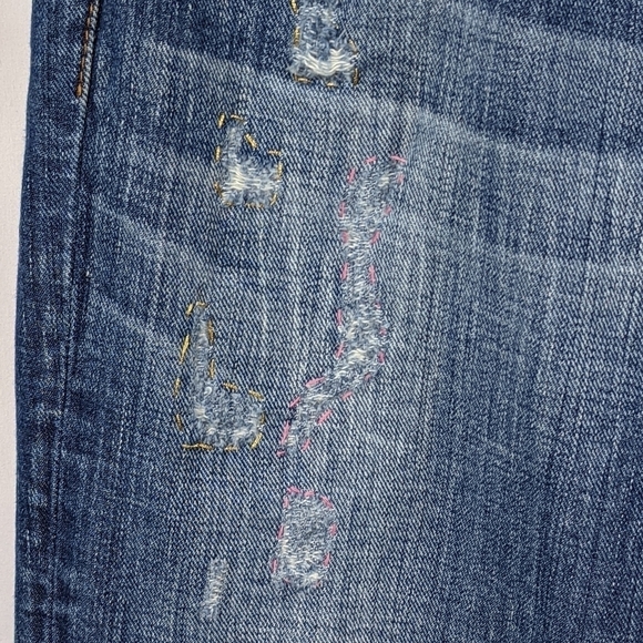 Mavi Olivia Embroidered Straight Leg Jeans Sz 30 - Picture 4 of 13
